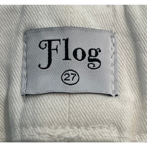 M1-2 BEVY FLOG Women's Jeans Stretch Waist White Size 27 - Picture 6 of 7